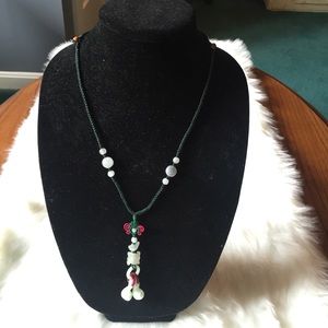 Jade Adjustable Hand-knotted Light Green Handmade Necklace, 20 to 28 inches